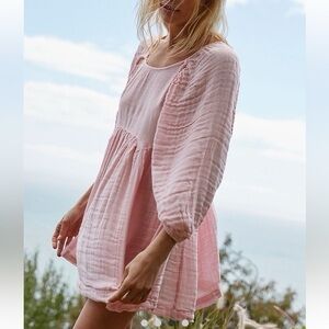 Free People Adler Tunic NWT XS pink